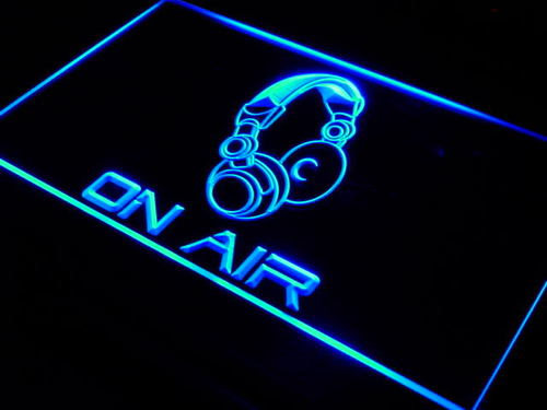 On Air Headphone Headset Studio Neon Light Sign
